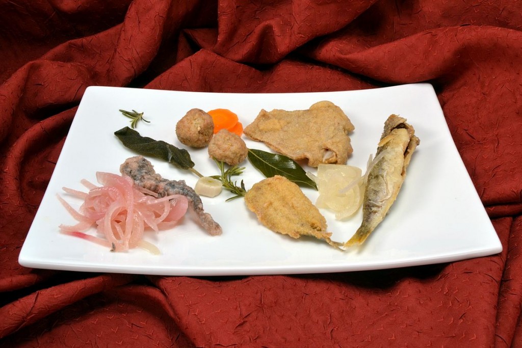 antipasti carpione altro lato ristorante mose celle ligure